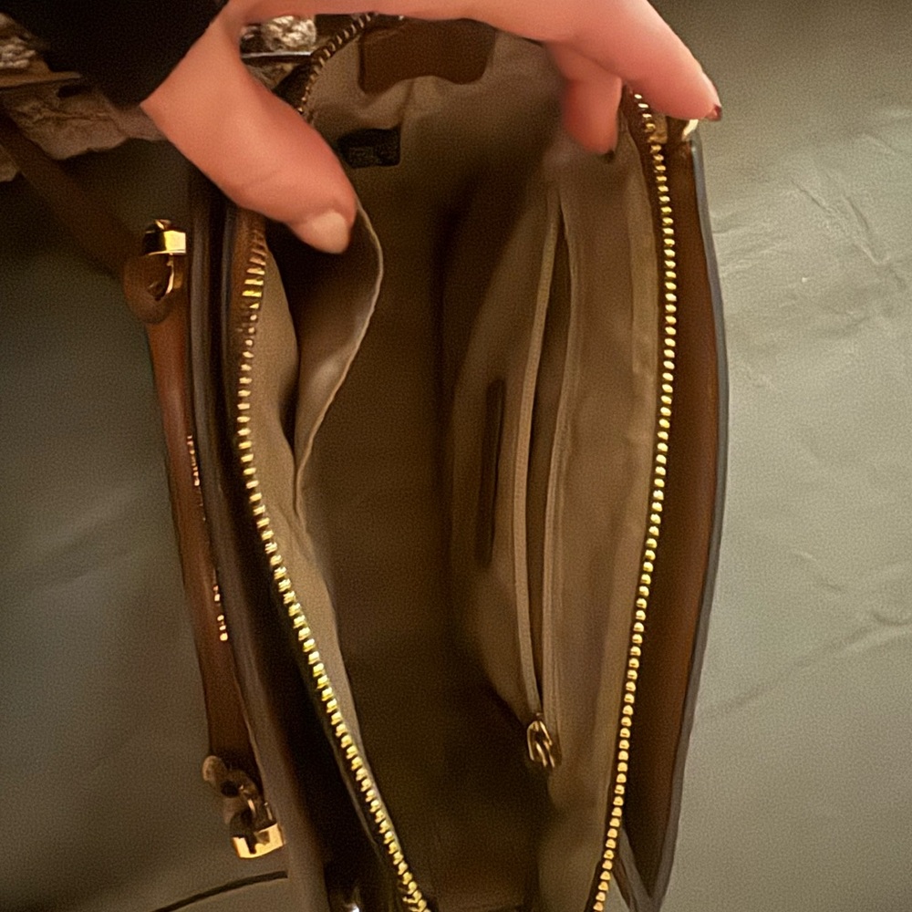 Michael Kors Brown Leather Satchel - Picture 2 of 2
